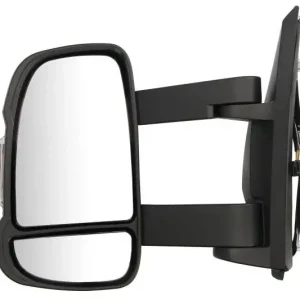 Oglinda retovizoare completa, (electric, convexa, incalzita, crom, lung) parte montare STANGA compatibil cu CITROEN JUMPER / BOXER / DUCATO 2014-> Retur ușor